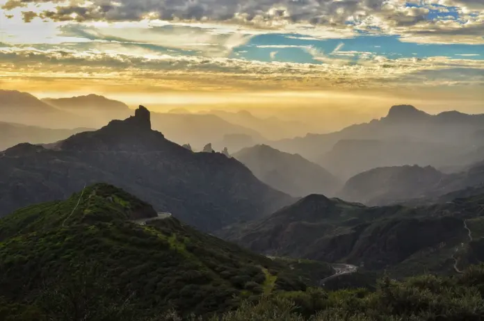 Paisaje montañoso en Gran Canaria