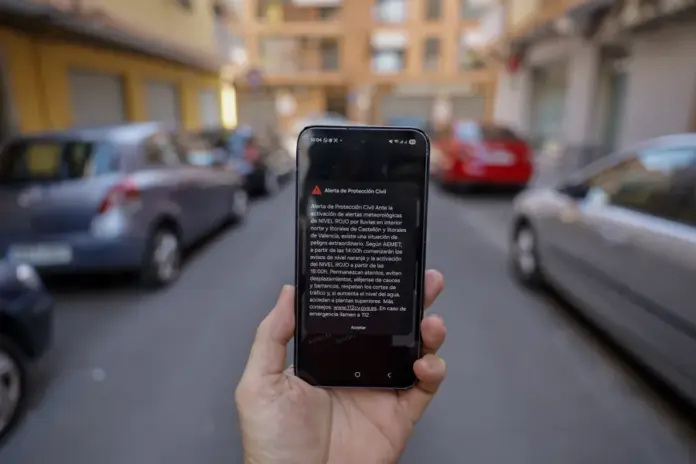 Aviso rojo Es-Alert Valencia