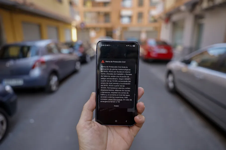 Aviso rojo Es-Alert Valencia