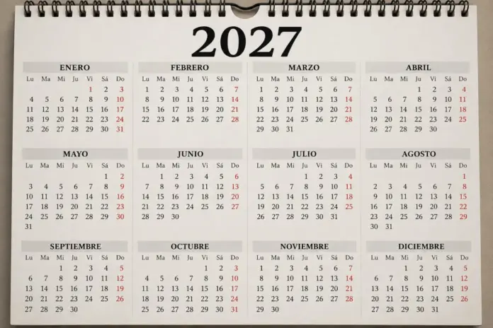 Calendario 2027