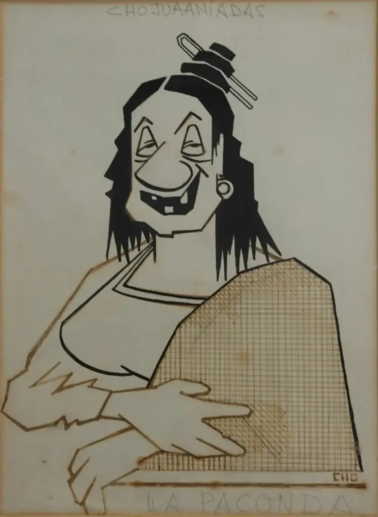 Una de las obras de la exposición 'Cho Juaá: humor colectivo'
