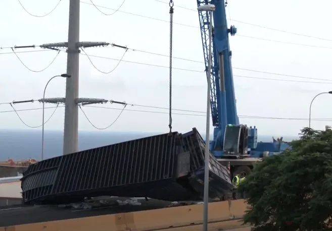 Grúa accidente SC