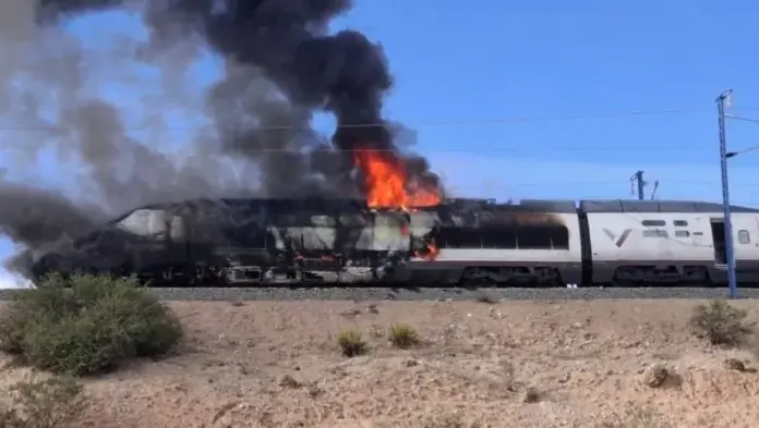 Incendio AVE Renfe