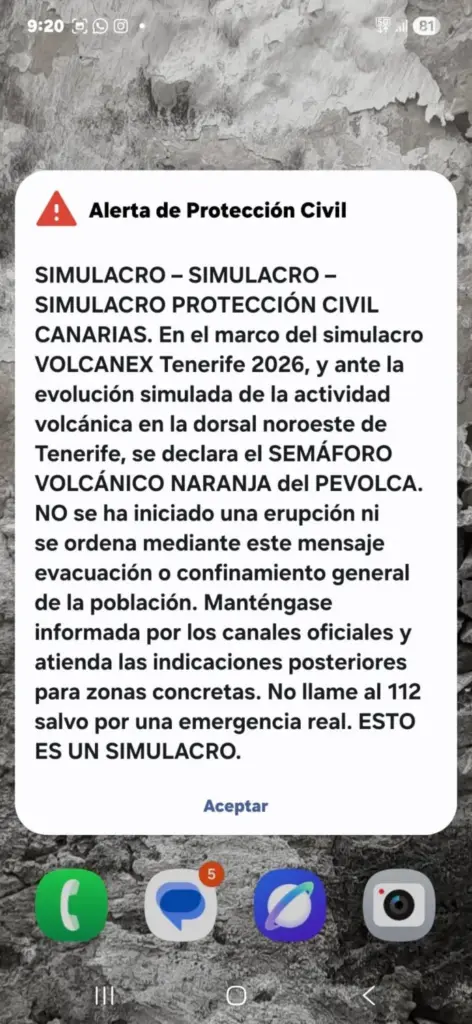 Mensaje Es-alert