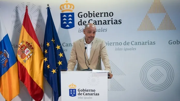 Alfonso Cabello, portavoz del Gobierno de Canarias tras la reunión del Consejo de Gobierno. Imagen Gobierno de Canarias