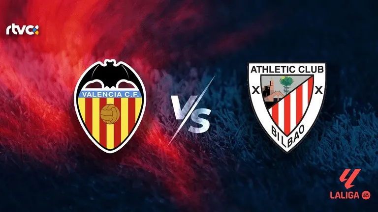 Valencia CF vs Athletic Club: horario, alineaciones y minuto a minuto | LaLiga EA Sports 26-27