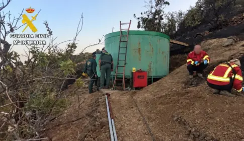Investigan a tres personas por el incendio forestal de Cazadores