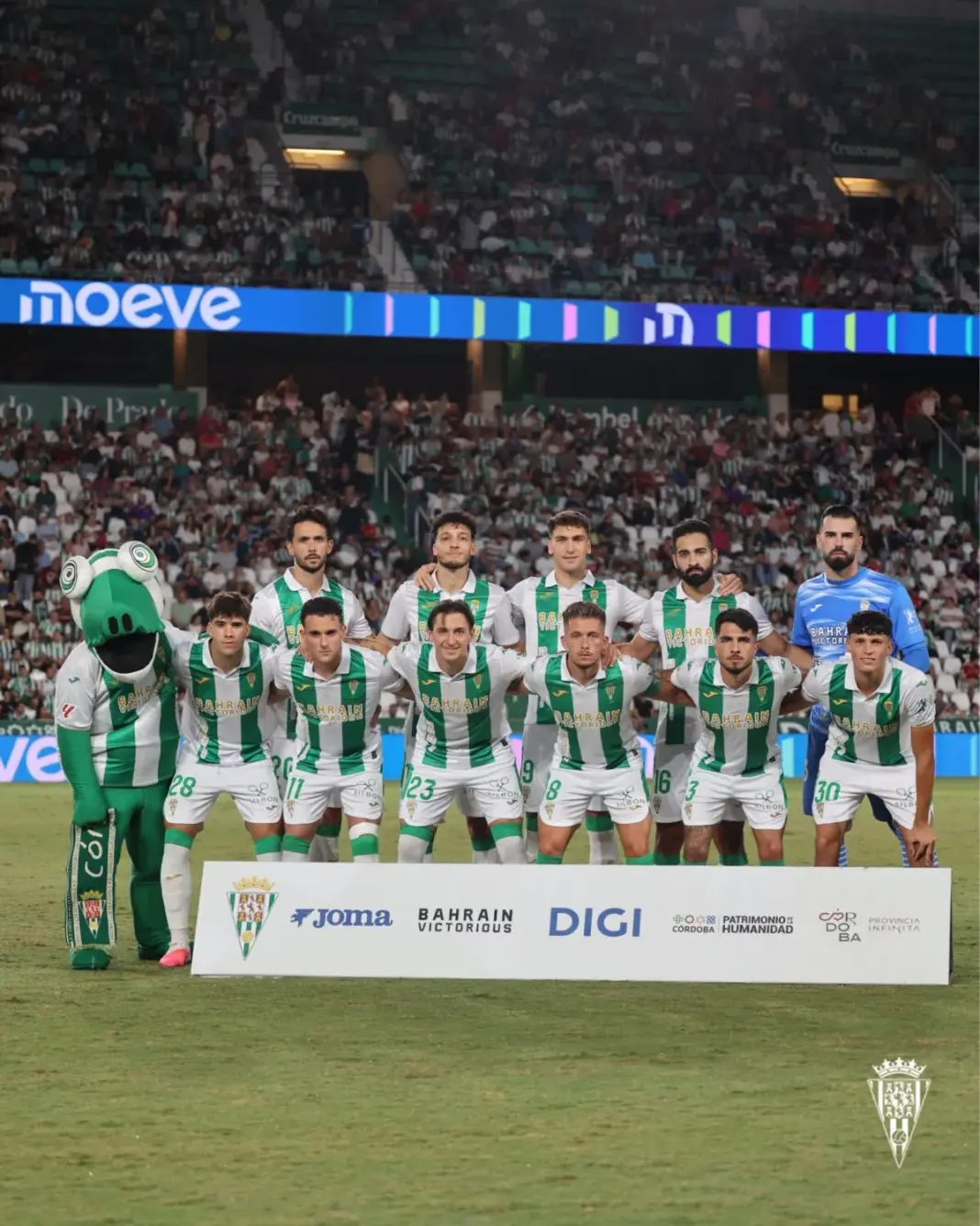 CF Córdoba antes del encuentro frente al CF Tenerife