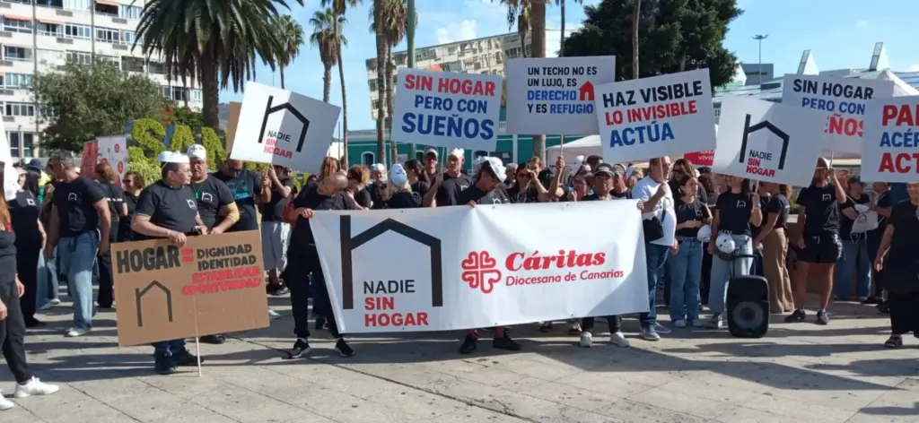 Cáritas Diocesana de Canarias avisa sobre normalizar las infraviviendas tras atender a 1.604 personas sin hogar en 2025. Imagen: Beatriz García