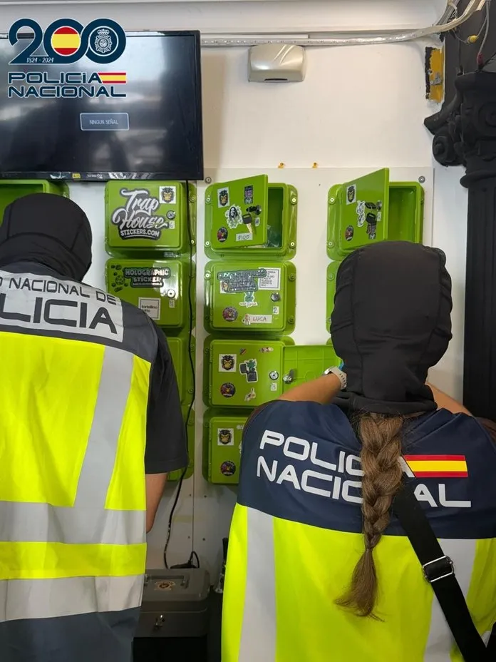 Desmantelan dos puntos de venta de drogas en Playa de las Américas. Imagen Policía Nacional