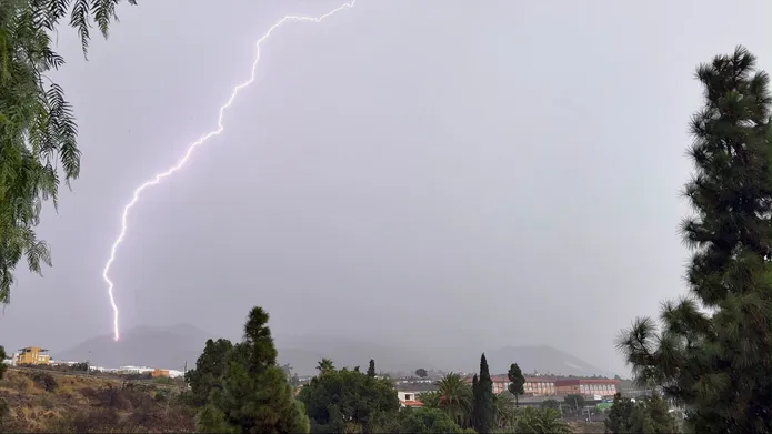 El tiempo. Alerta por lluvias en El Hierro, La Gomera y La Palma. Imagen cedida por Javier González, La Palma