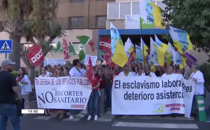 Protestas de enefermería del Hospital de La Candelaria