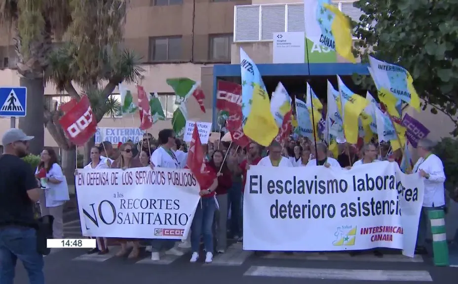 Protestas de enefermería del Hospital de La Candelaria