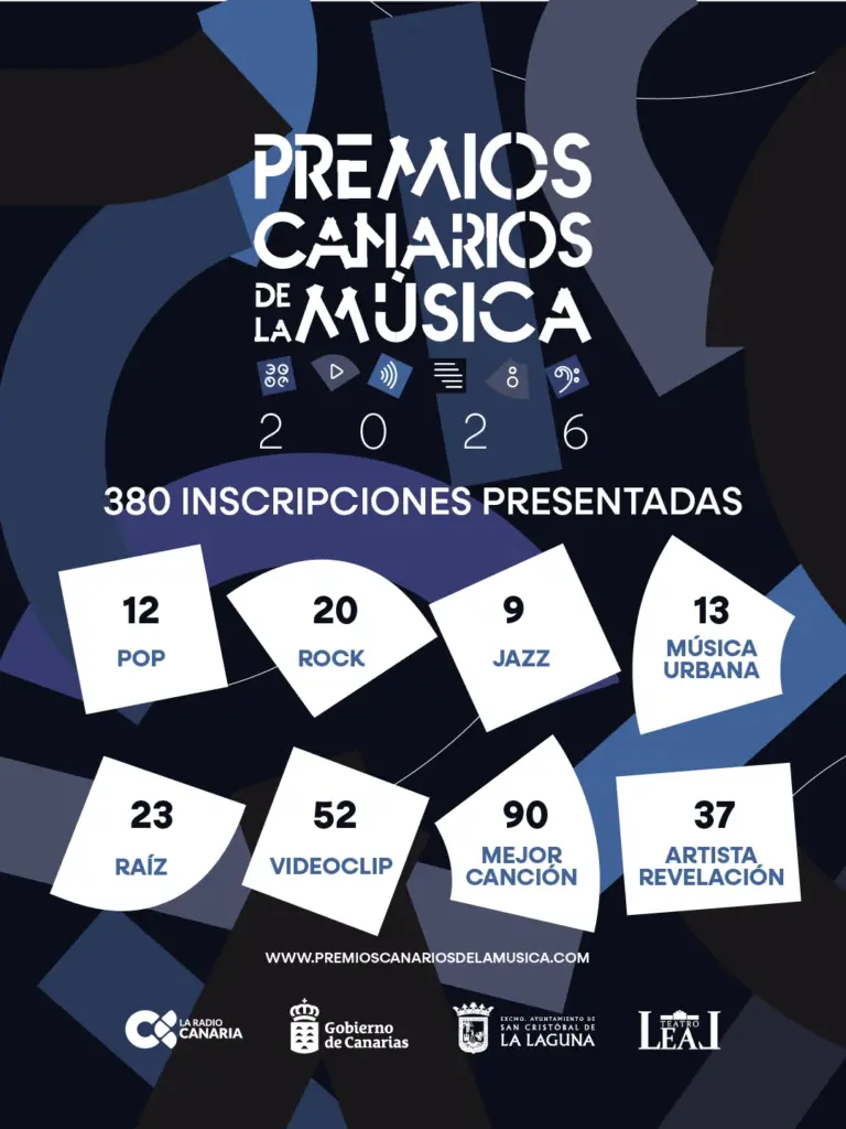 Los Premios Canarios de la Música 2026 regresan al Teatro Leal de La Laguna el 2 de diciembre