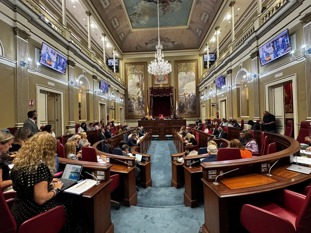 Pleno del Parlamento de Canarias. Imagen Parlamento de Canarias