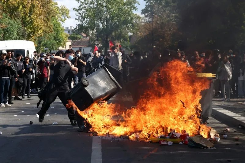 Protestas estudiantiles en Francia. Imagen Reuters