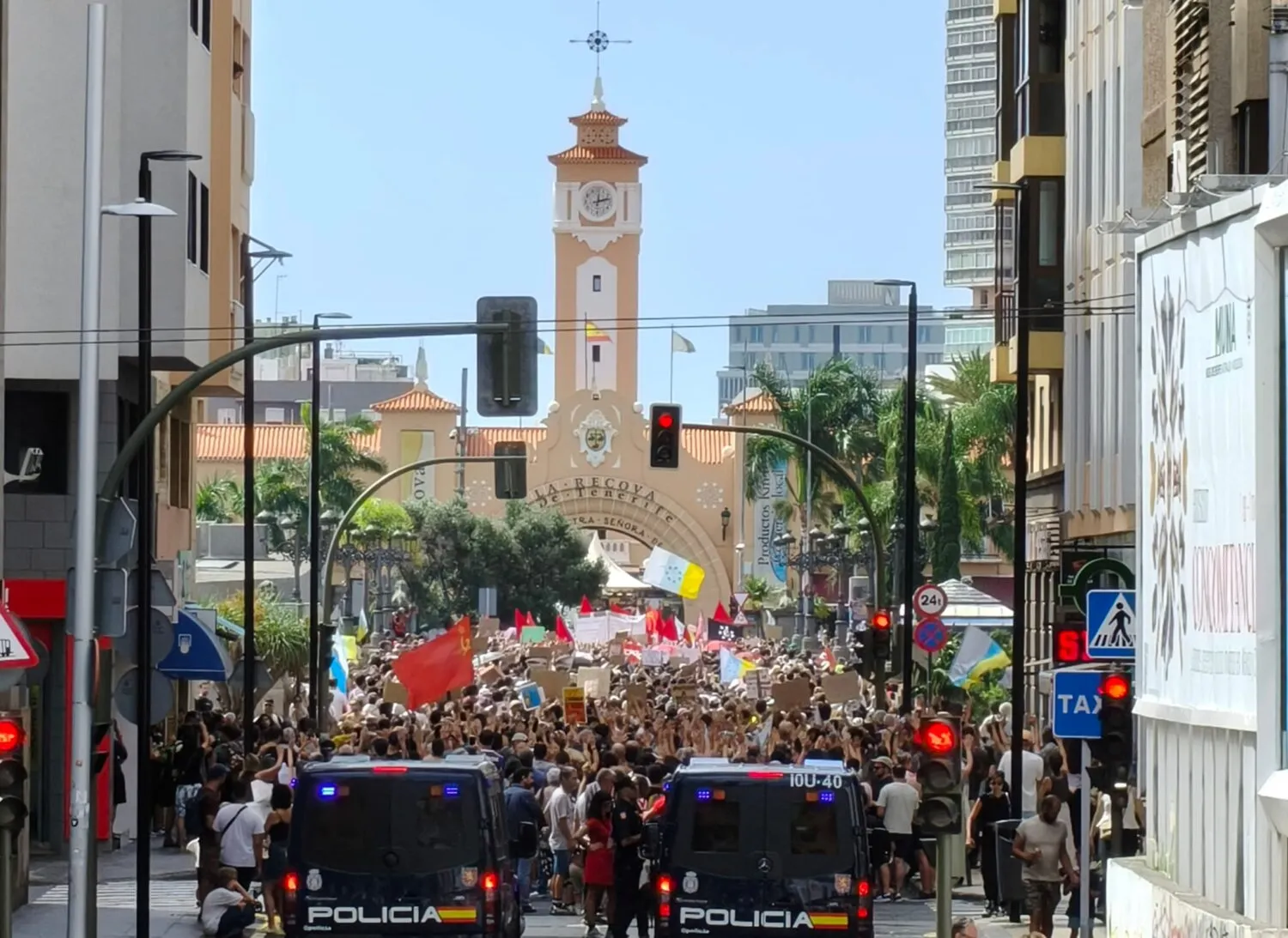 Protestas sobre la vivienda en Santa Cruz de Tenerife. María Herrera
