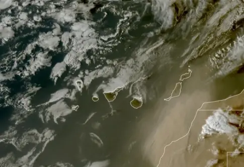 La calima regresa a Canarias y bajarán las temperaturas en los próximos días