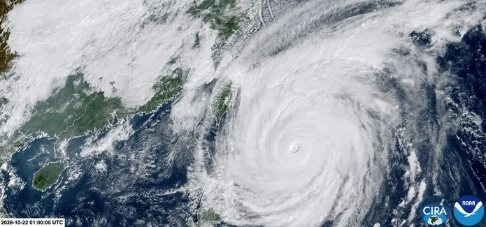 Tifón Champi. Imagen CSU/CIRA and JMA/JAXA / REUTERS