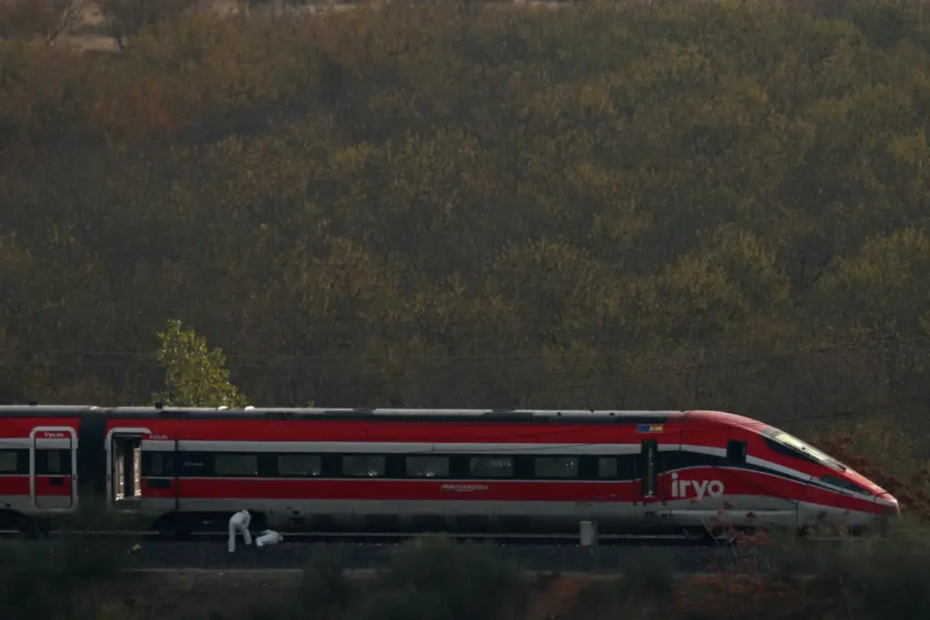 Tren accidentado en Toledo. Imagen Reuters